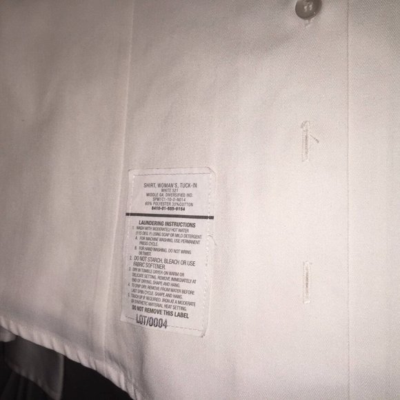 MENS ARMY SERVICE SHORT SLEEVE UNIFORM ASU DRESS BRIGHT WHITE SHIRT - Picture 2 of 4